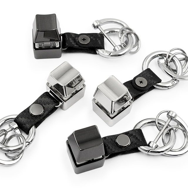 Custom Click Switch Mekaniskt tangentbord Keycap Key Fidget Keychain