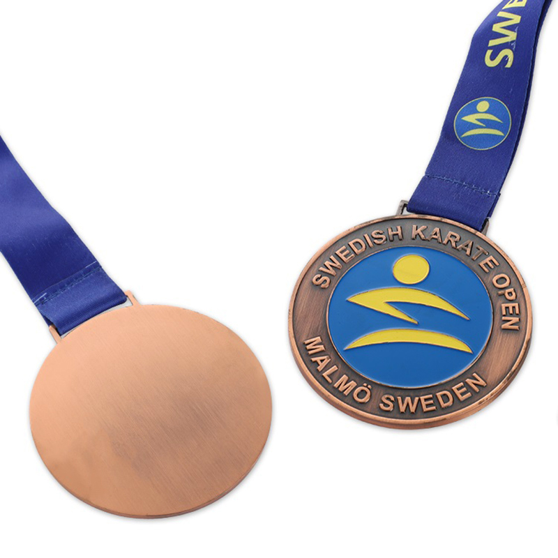 Brons Karate Guld Judo Silver Gymnastik Humanitär Service Silver Baseball Medalj