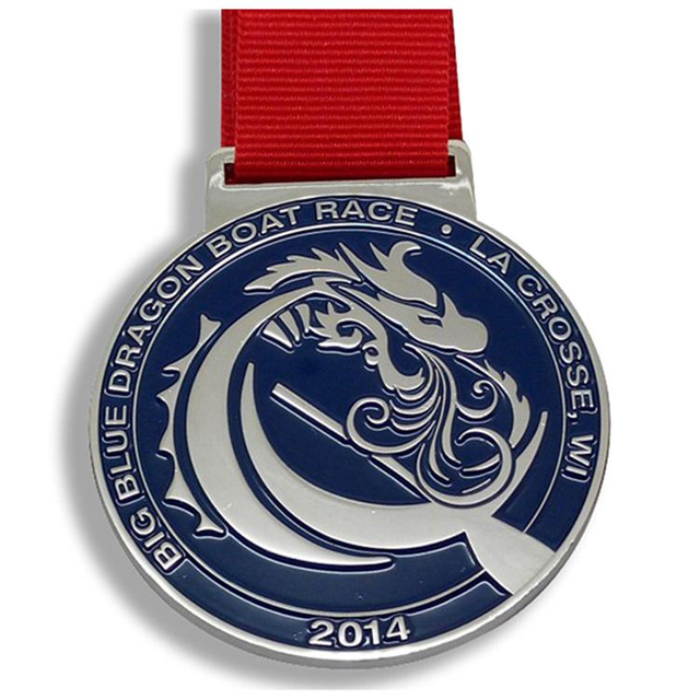 Mjuk emalj Dargon Boat Award Metal Medalj
