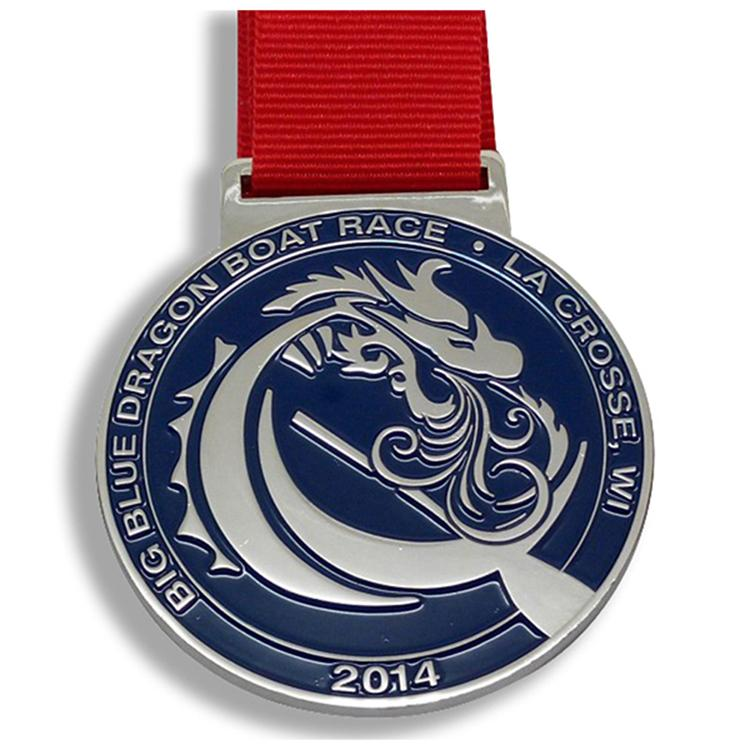 Mjuk emalj Dargon Boat Award Metal Medalj