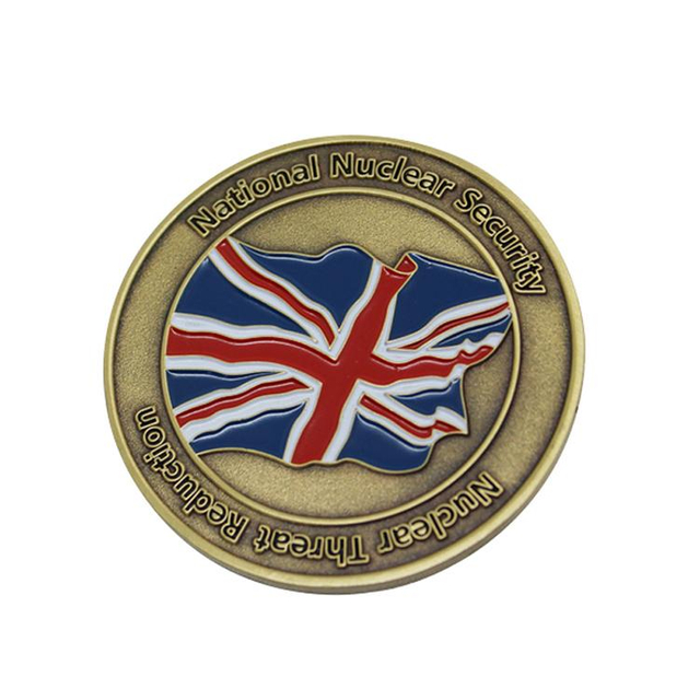 England anpassad logotyp mjuk emalj metall utmaningsmynt