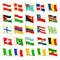 Mjuk hård emalj Country Flag Pin