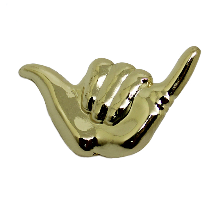 3D guld gest metallslagstift