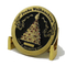 Custom Crystal Mjuk Emalj Jul Metall Guld Mynt
