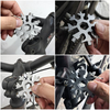 Desuccus 18-i-1 Snowflake Multi Tool Rostfritt stål Snowflake Flasköppnare/Platt Phillips skruvmejselsats/skiftnyckel 