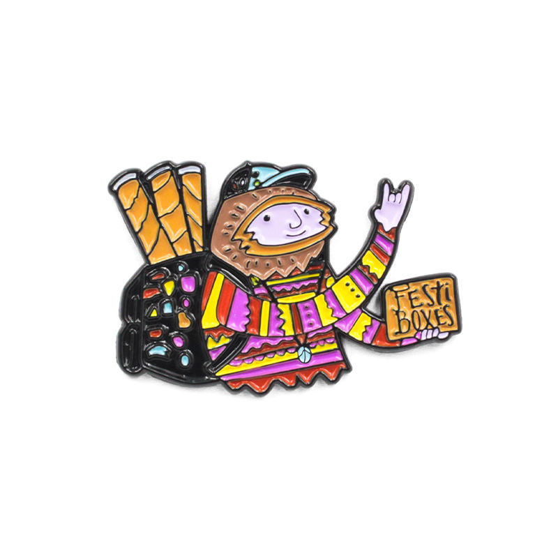 Custom Design Badge Cartoon Hard Emalj Lapel Pin