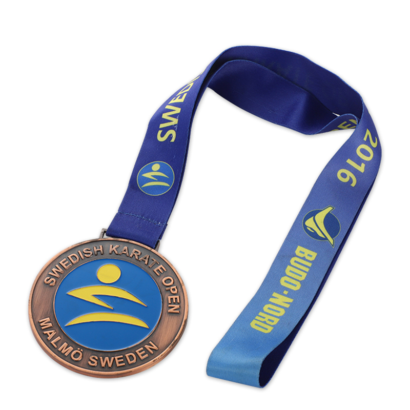 Brons Karate Guld Judo Silver Gymnastik Humanitär Service Silver Baseball Medalj