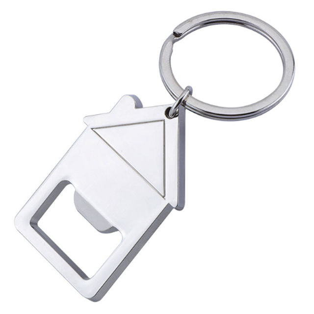 Nyckelring Bulk Custom House Shape Flasköppnare Nyckelringar