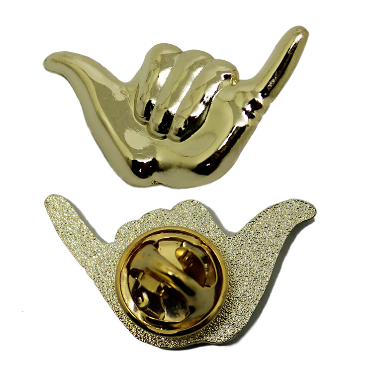 3D guld gest metallslagstift