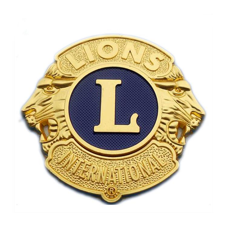 Grossist anpassade Lion Club Metal Lapel Pin
