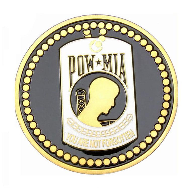 American Eagle mjuk emalj metall silvermynt