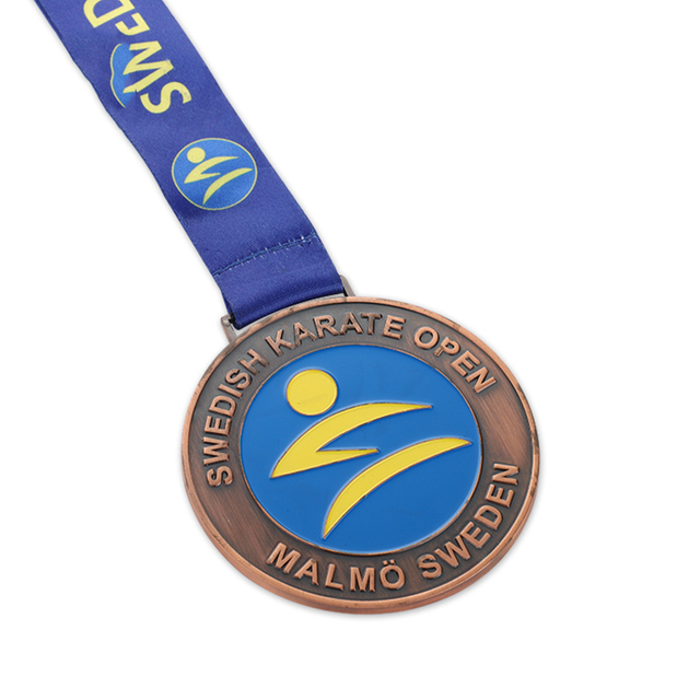 Brons Karate Guld Judo Silver Gymnastik Humanitär Service Silver Baseball Medalj