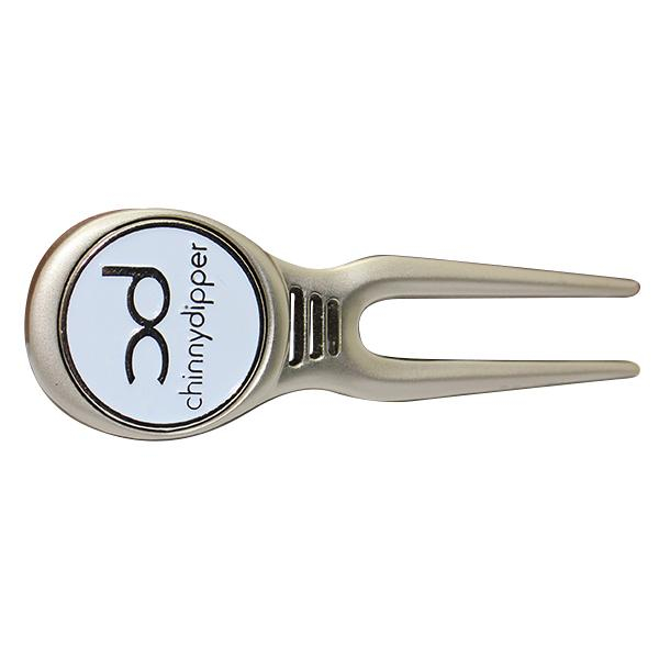 Nickelpläterad anpassad logotyp Golf Divot och hattklämma