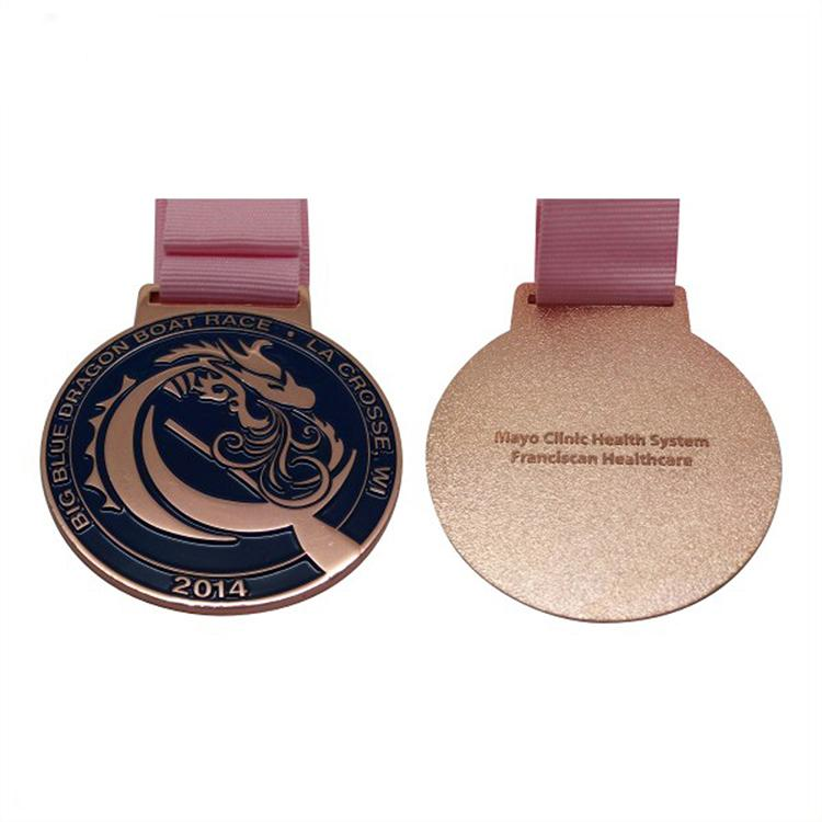 Mjuk emalj Dargon Boat Award Metal Medalj