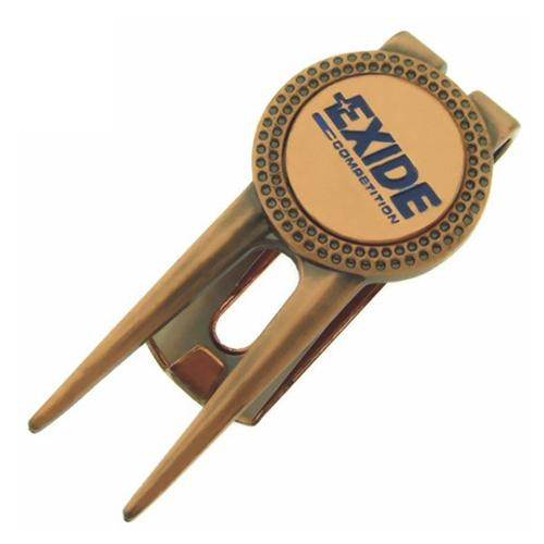 Guld anpassad logotyp Golf Divot Tool