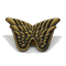 Antik guld 3D Wing Lapel Pin