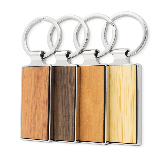 Nyckelring Kreativa lasergraverade tränyckelringar i trä