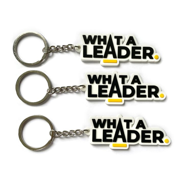 Anpassad logotyp 3D 2D Letter Mjuk PVC-gummi nyckelring 