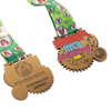 Utmana 35K Brons Star Cykling Relegious Miraculous Halsband Militära medaljer och band