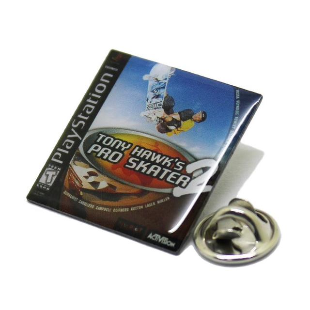 Skater Offsettryck Lapel Pin med Epoxi