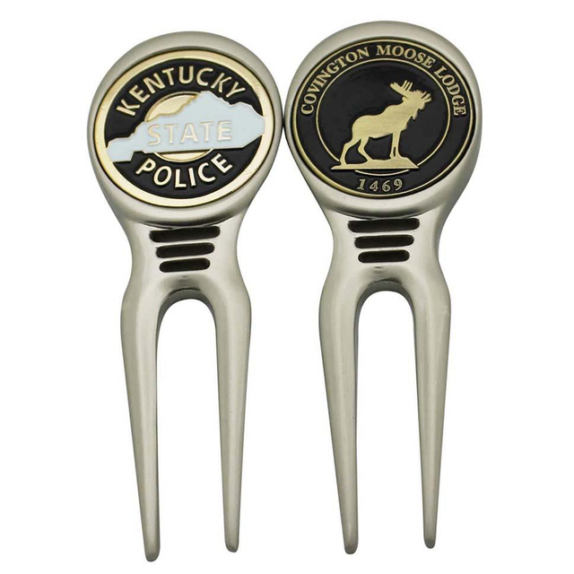 Specialdesignad mjuk emalj Golf Divot-verktyg