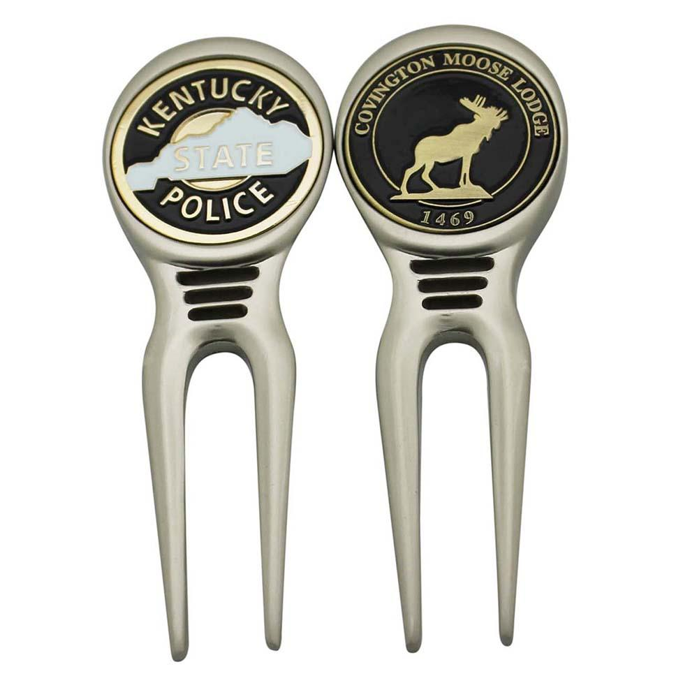 Specialdesignad mjuk emalj Golf Divot-verktyg