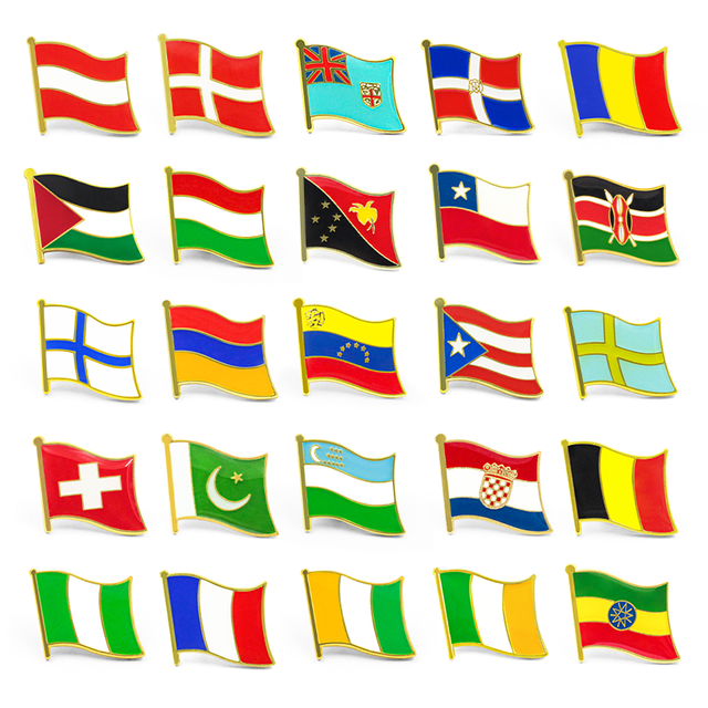 Anpassad emalj flaggnål