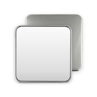 Silver fyrkantig spegel
