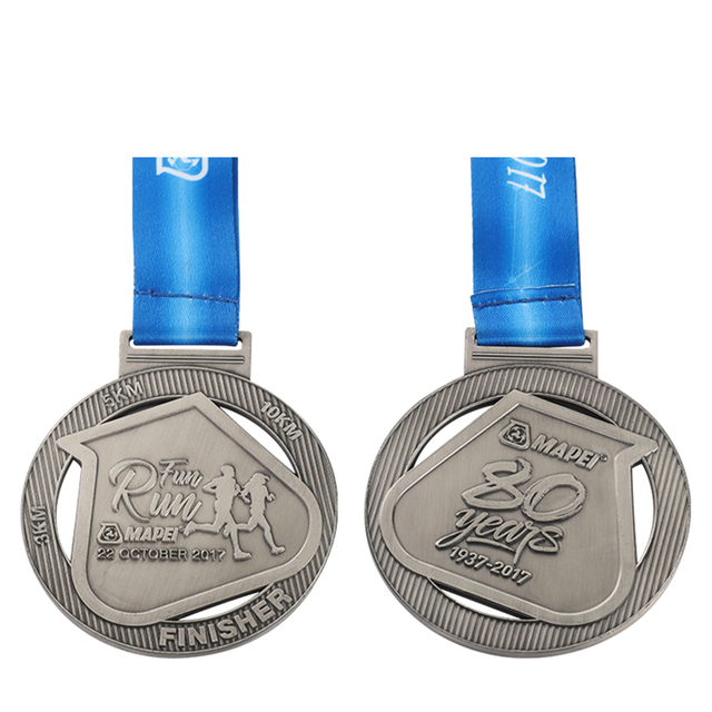 Skräddarsydda personliga bästa finisher 5K Fun Run Running Medaljer