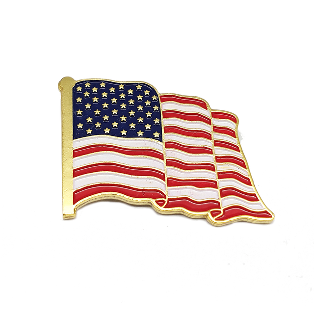 Anpassad USA USA USA Amerikanska flaggan Lapel Emalj Pin Near Me