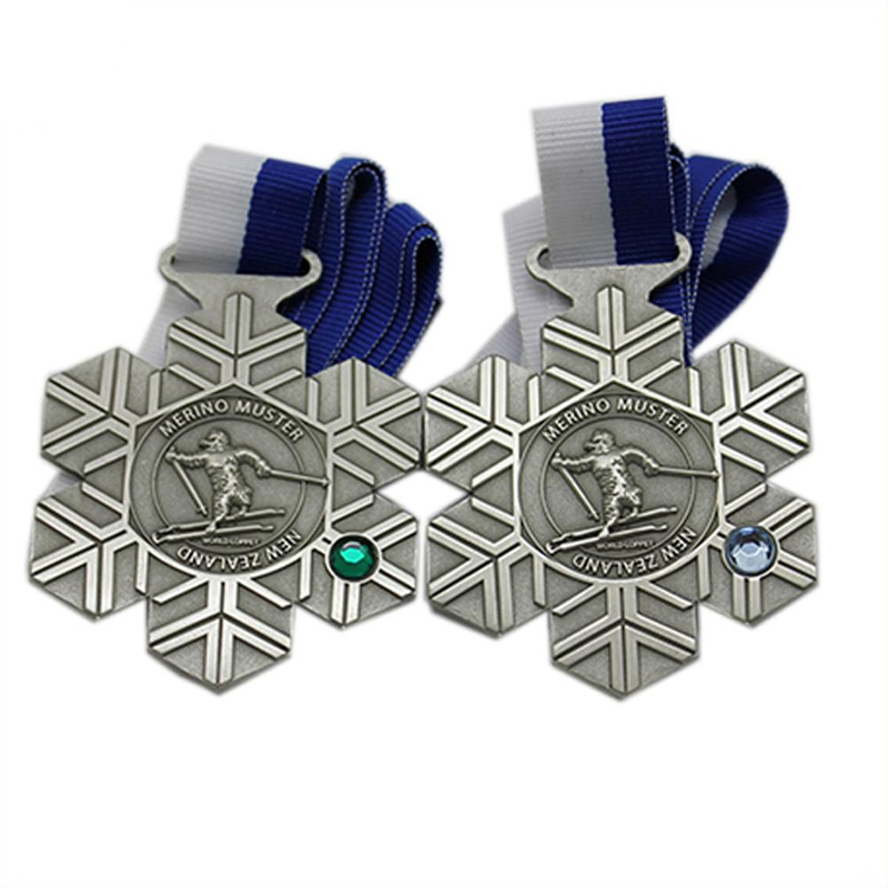 Snow Design Crystal Skidåkning Metal Sports Medalj