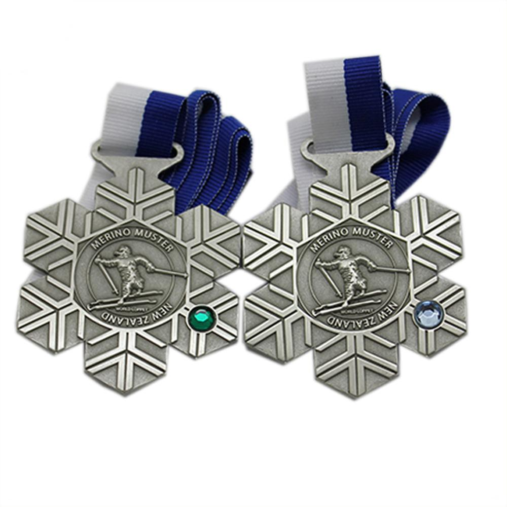 Snow Design Crystal Skidåkning Metal Sports Medalj