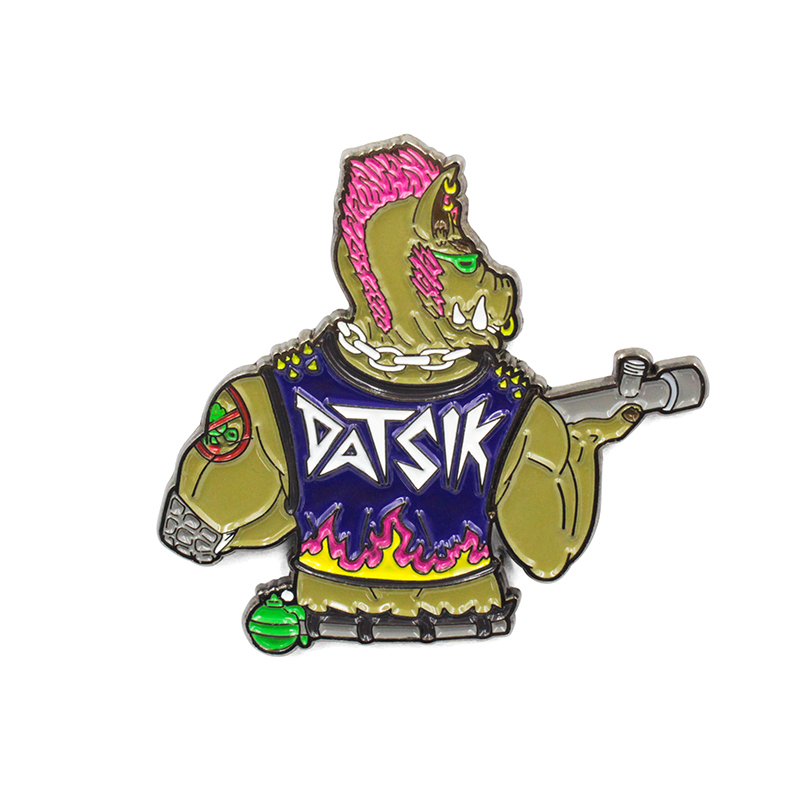 Anpassad mjuk hård tecknad emalj Lapel Pin Badge