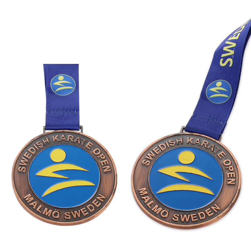 Brons Karate Guld Judo Silver Gymnastik Humanitär Service Silver Baseball Medalj