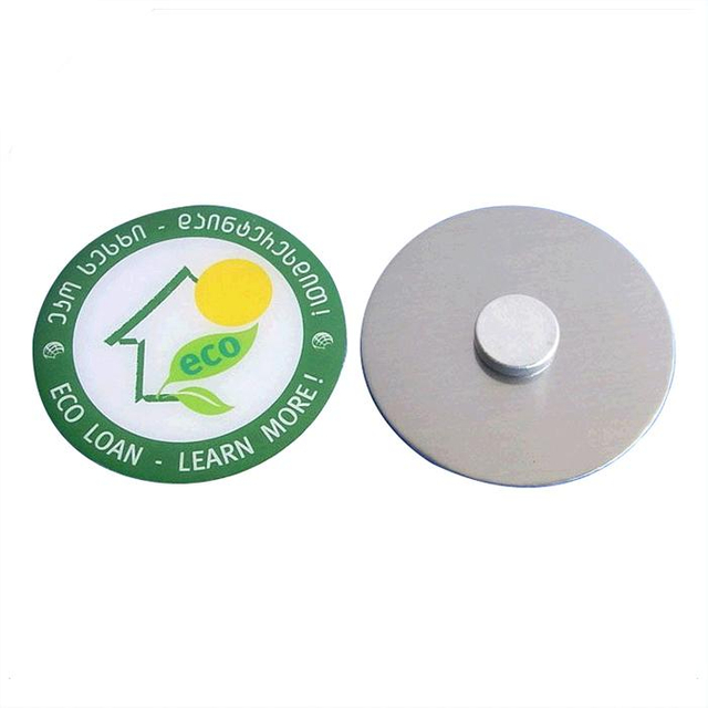 Anpassad logotyp offsettryck Lapel Pin med magnet