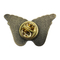 Antik guld 3D Wing Lapel Pin