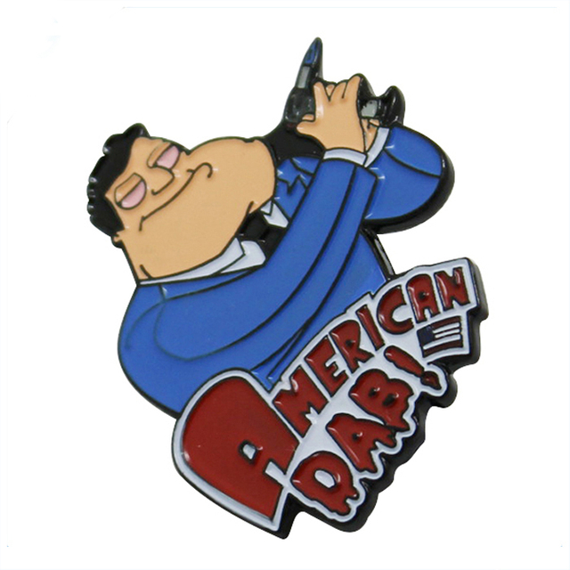 Cool Man Tecknad Metall Emalj Pin Badge