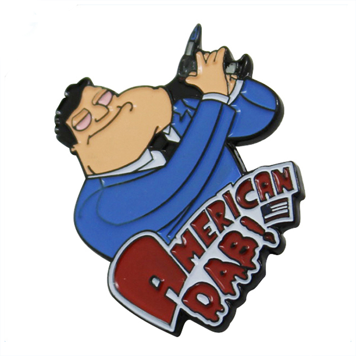 Cool Man Tecknad Metall Emalj Pin Badge