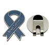 Anpassad logotyp Cancer Ribbon Mjuk emalj Golf Hat Clip