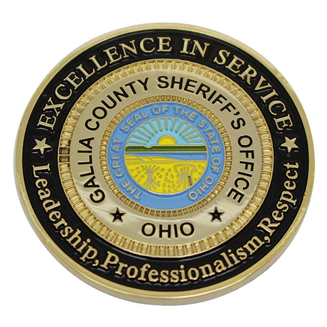 USA Sheriff mjuk emalj metall utmaningsmynt