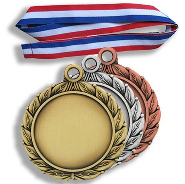 Grossist mall Clipart Blank Insert Award Guldmedalj för gravyr